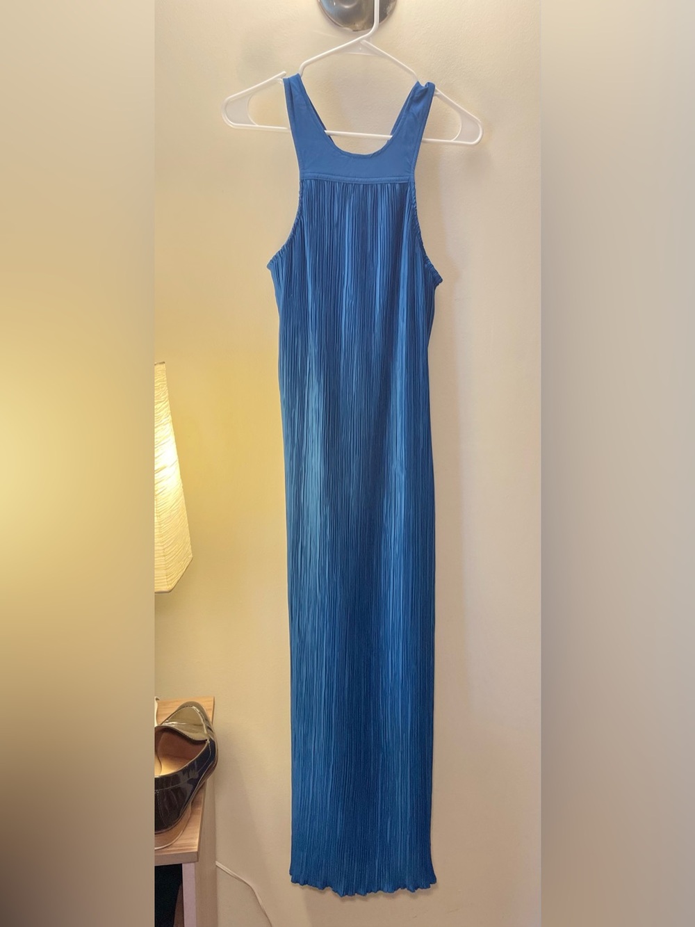 By Anthropologie Halter Plissé Maxi Dress - Picture 2 of 12